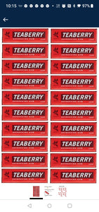 Teaberry Chewing Gum - Classic Retro Nostalgic Yummy Flavor originated by Clark's Finally Back! - Gerrit's Tea Berry Flavor (20 Packs)