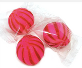 Cinnamon Striped Balls. 4LB  | Washburn Bulk Wrapped Hard Candy |