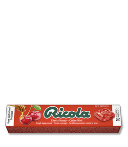 Ricola Swiss Herb Lozenges Cherry-Honey 24 Sticks (10 Drops per Stick)
