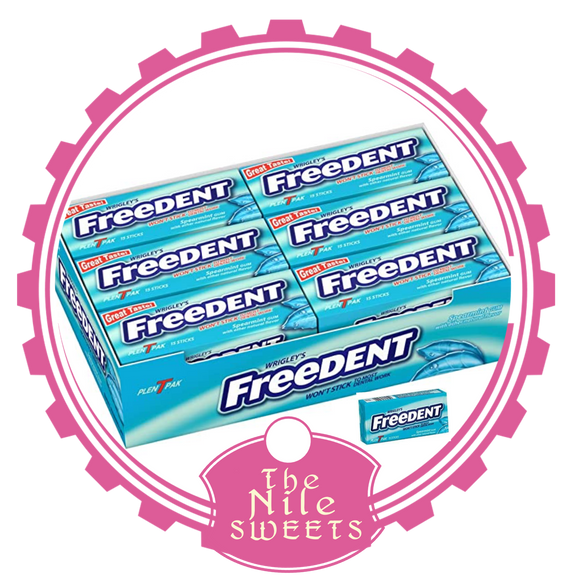 Freedent Gum Spearmint T Pak 15 Stick 12 count per box (2 Pack)  24 TOTAL