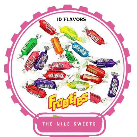 Tootsie Frooties Taffies - 2 Lb Bag -All 10 Fruit Flavors Variety Mix By The Nile Sweets